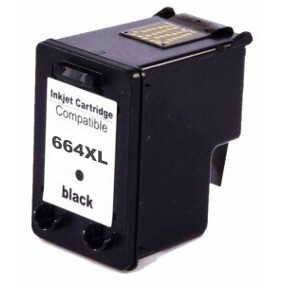 Cartucho de Tinta HP 664XL 664 XL F6V31AB F6V31 COMPATÍVEL PRETO 14ML